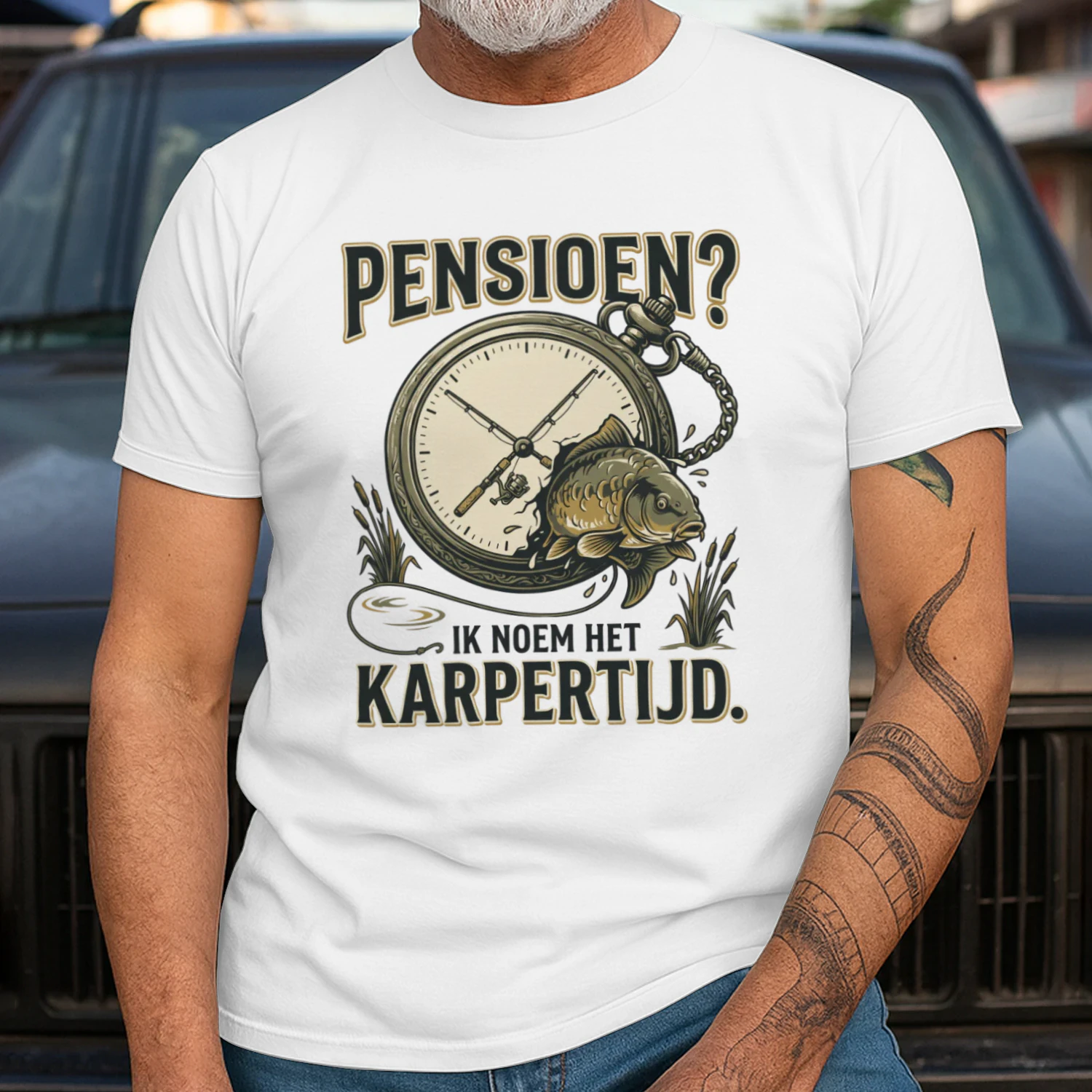 Pensioen? Ik Noem Het Karpertijd – Karpervisser T-Shirt