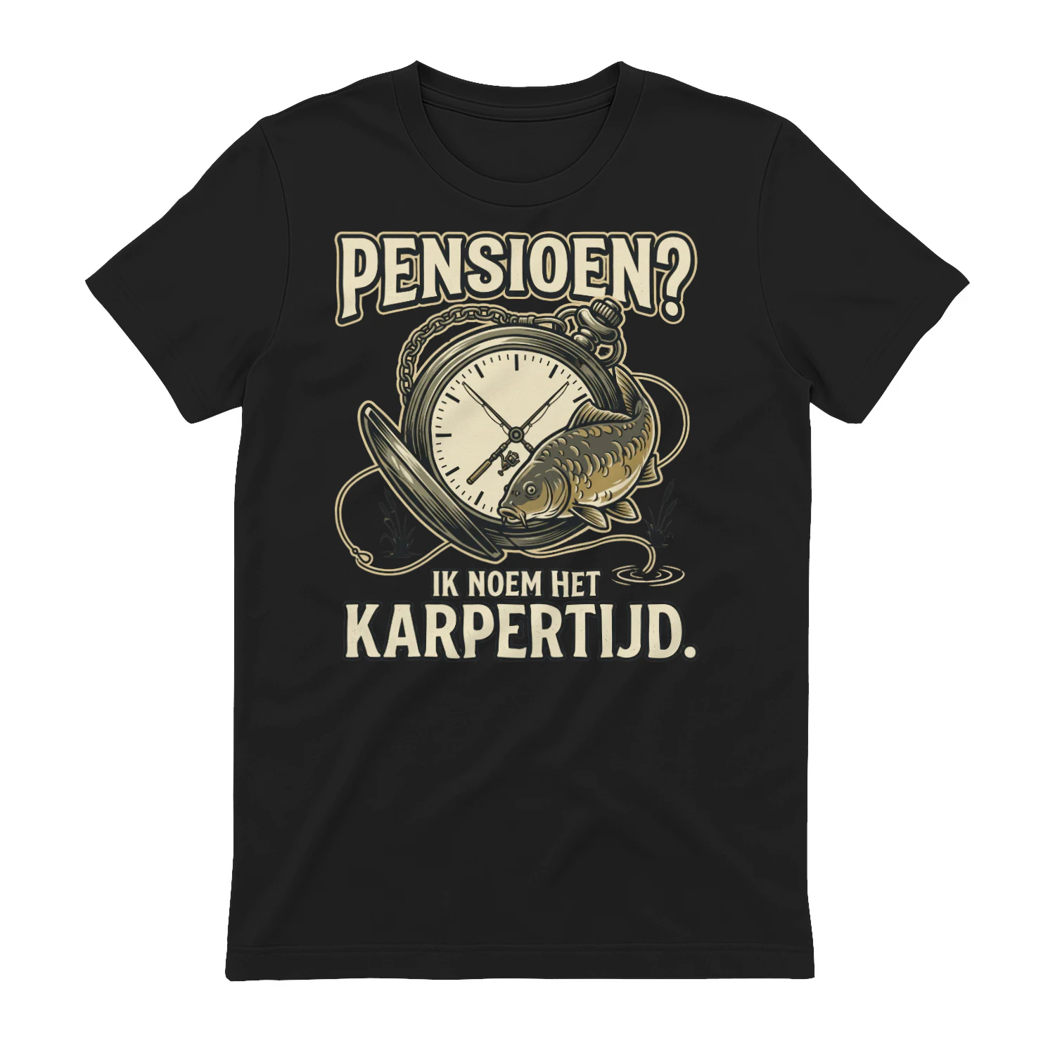 Pensioen? Ik Noem Het Karpertijd – Karpervisser T-Shirt