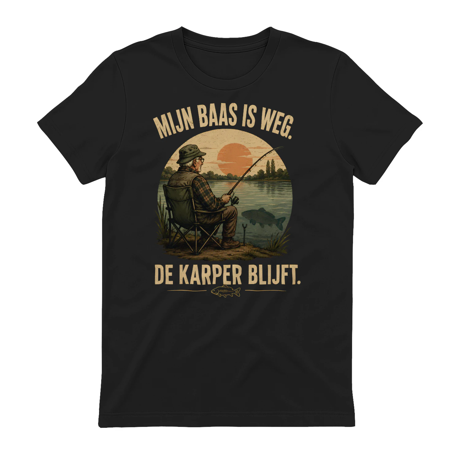 MIJN BAAS IS WEG. DE KARPER BLIJFT.