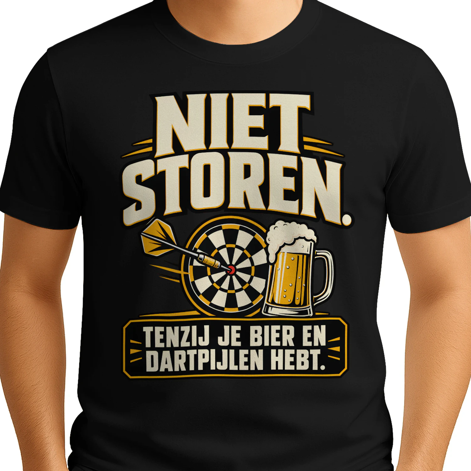Beperkte Editie - “NIET STOREN.” “TENZIJ JE BIER EN DARTPIJLEN HEBT.”