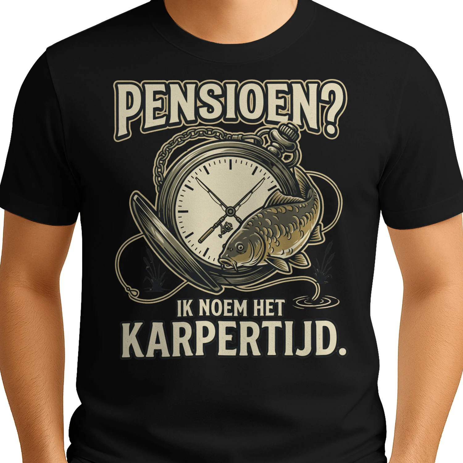 Pensioen? Ik Noem Het Karpertijd – Karpervisser T-Shirt
