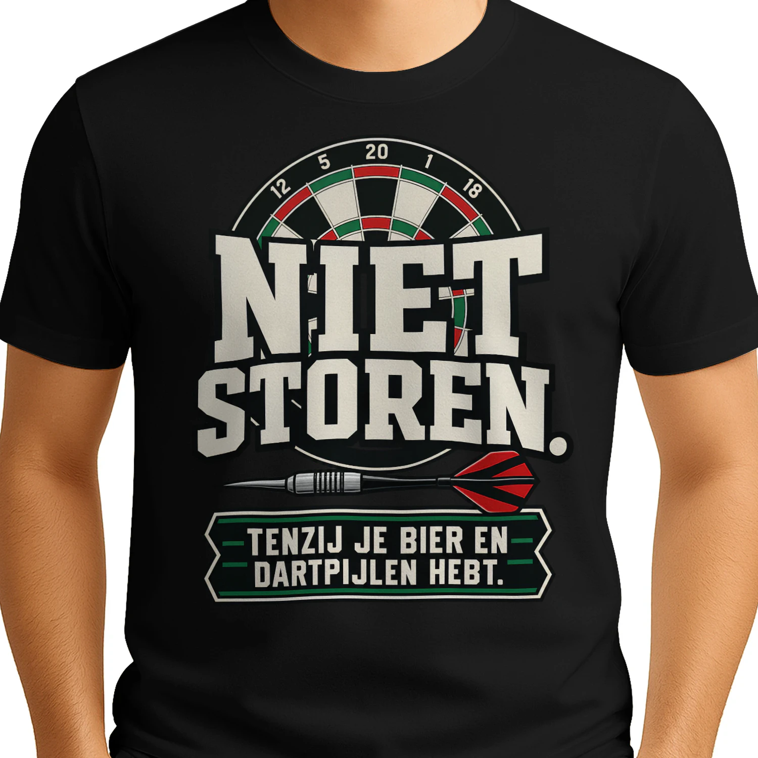 Beperkte Editie - “NIET STOREN.” “TENZIJ JE BIER EN DARTPIJLEN HEBT.”