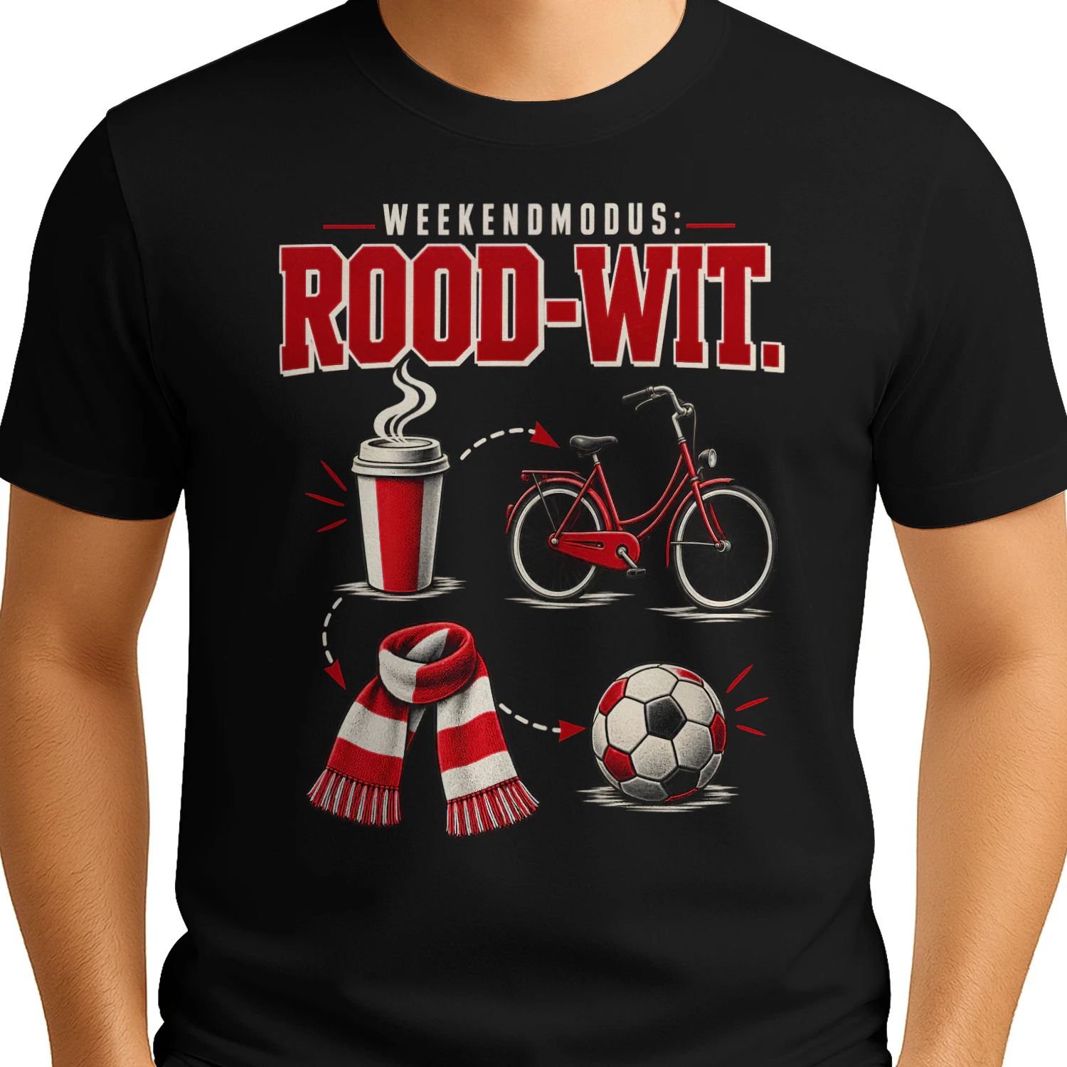 Beperkte Editie - WEEKENDMODUS: ROOD-WIT.