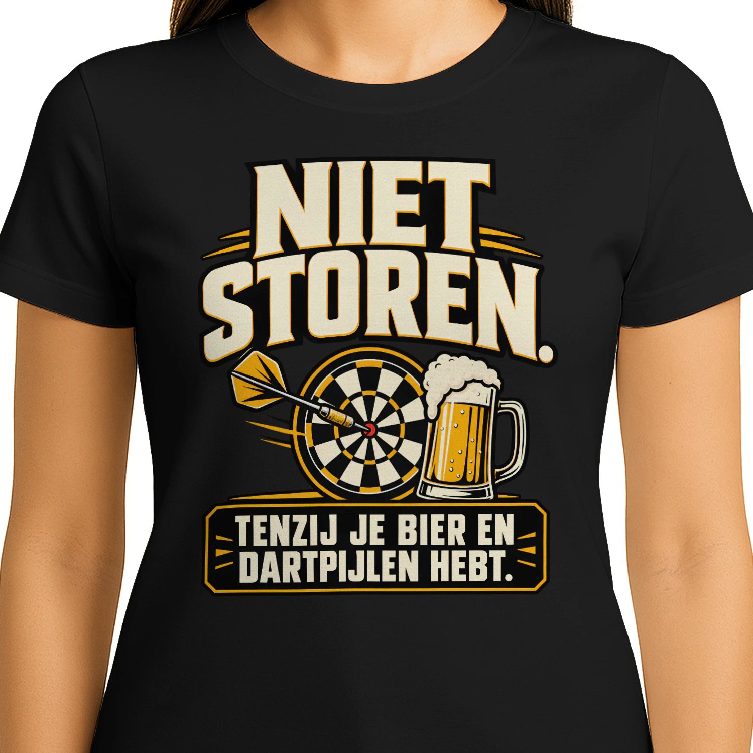 Beperkte Editie - “NIET STOREN.” “TENZIJ JE BIER EN DARTPIJLEN HEBT.”