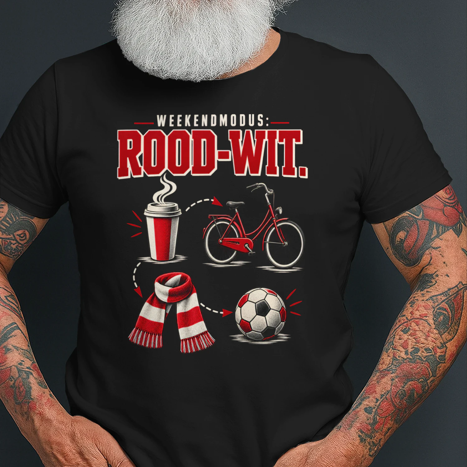 Beperkte Editie - WEEKENDMODUS: ROOD-WIT.