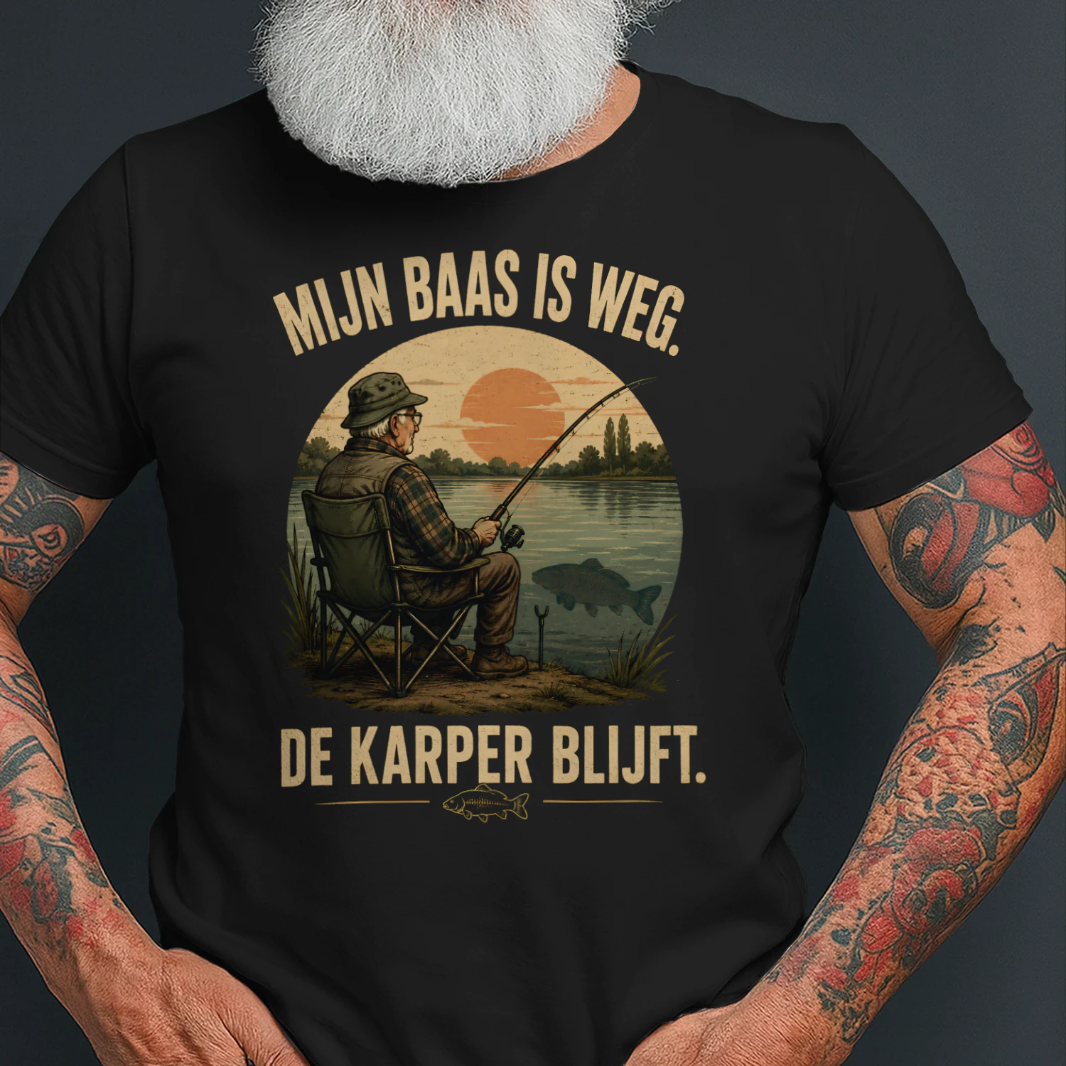 MIJN BAAS IS WEG. DE KARPER BLIJFT.