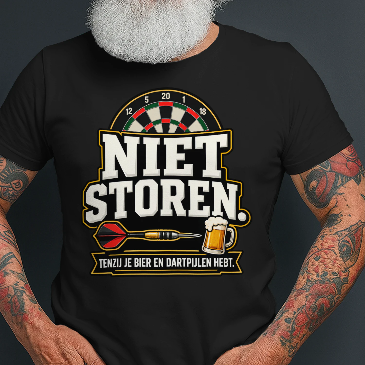 Beperkte Editie - NIET STOREN. TENZIJ JE BIER EN DARTPIJLEN HEBT.