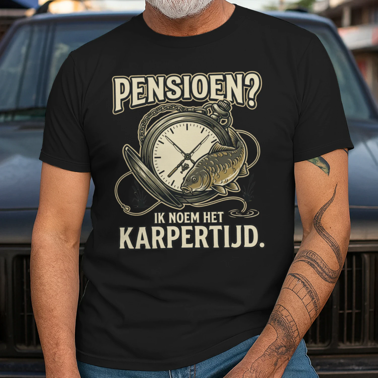 Pensioen? Ik Noem Het Karpertijd – Karpervisser T-Shirt