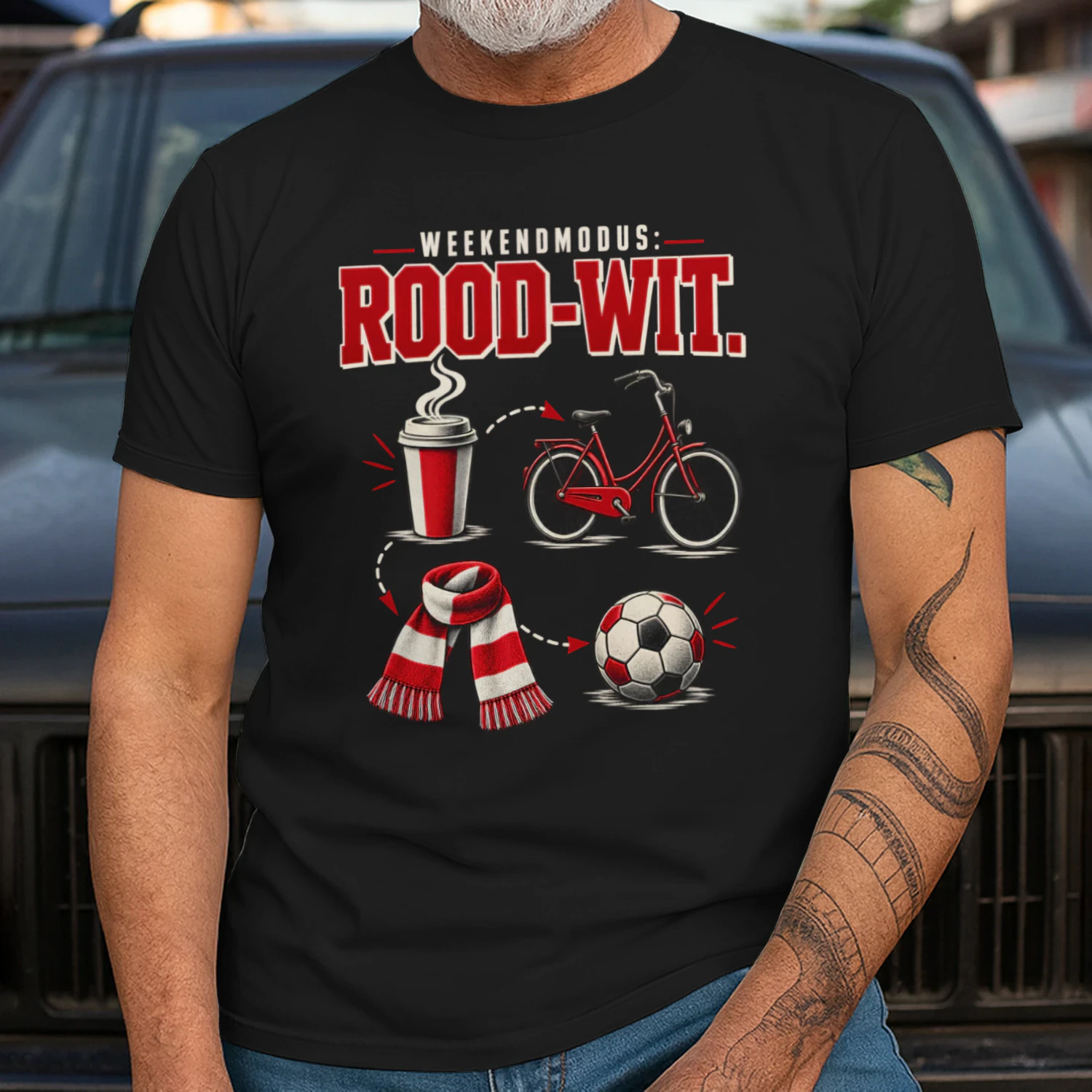 Beperkte Editie - WEEKENDMODUS: ROOD-WIT.