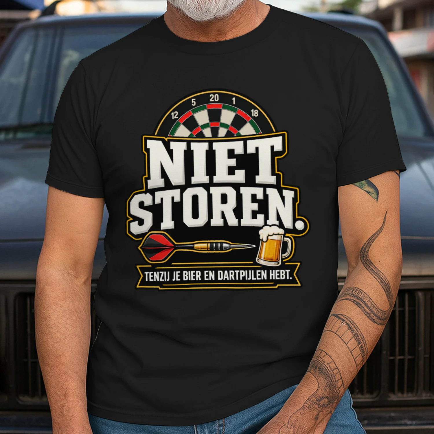 Beperkte Editie - NIET STOREN. TENZIJ JE BIER EN DARTPIJLEN HEBT.