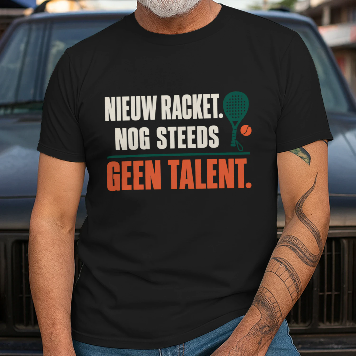 Nieuw Racket, Nog Steeds Geen Talent – Padel T-Shirt