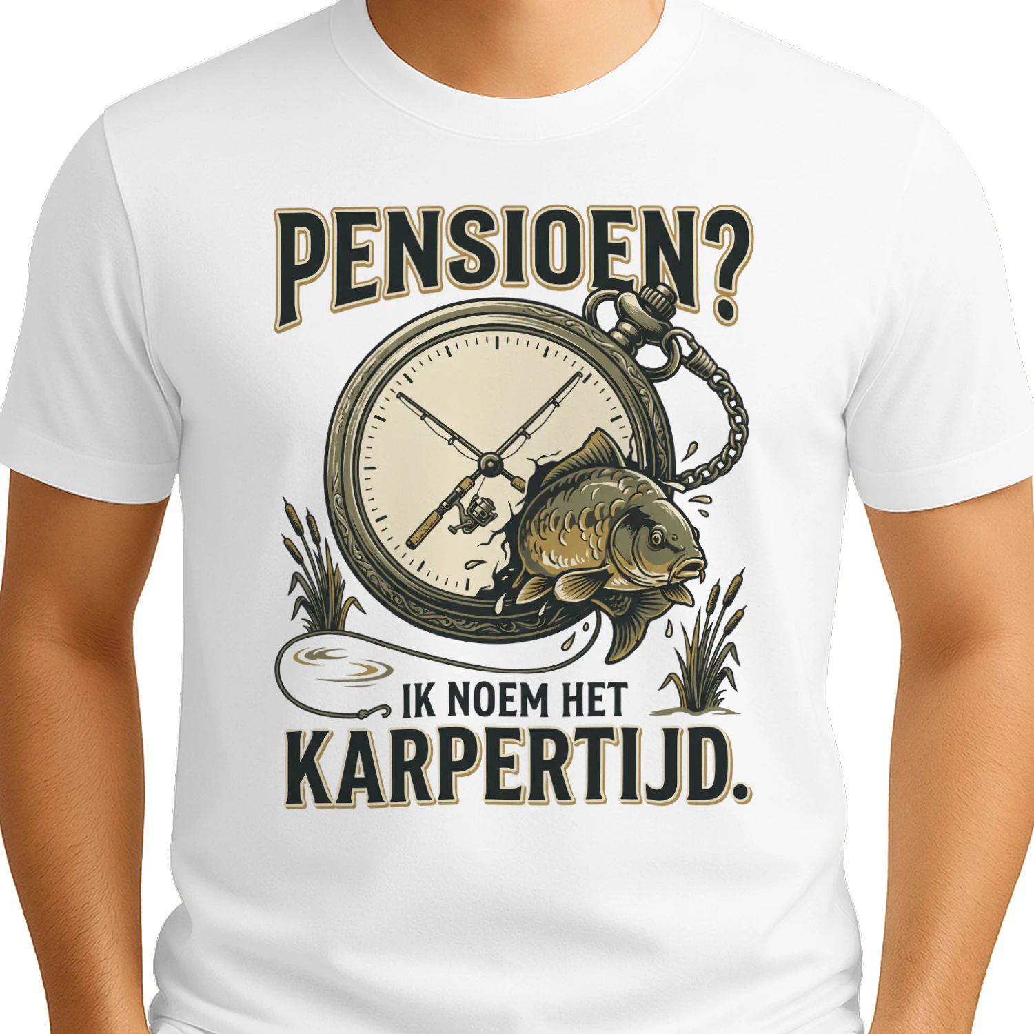 Pensioen? Ik Noem Het Karpertijd – Karpervisser T-Shirt