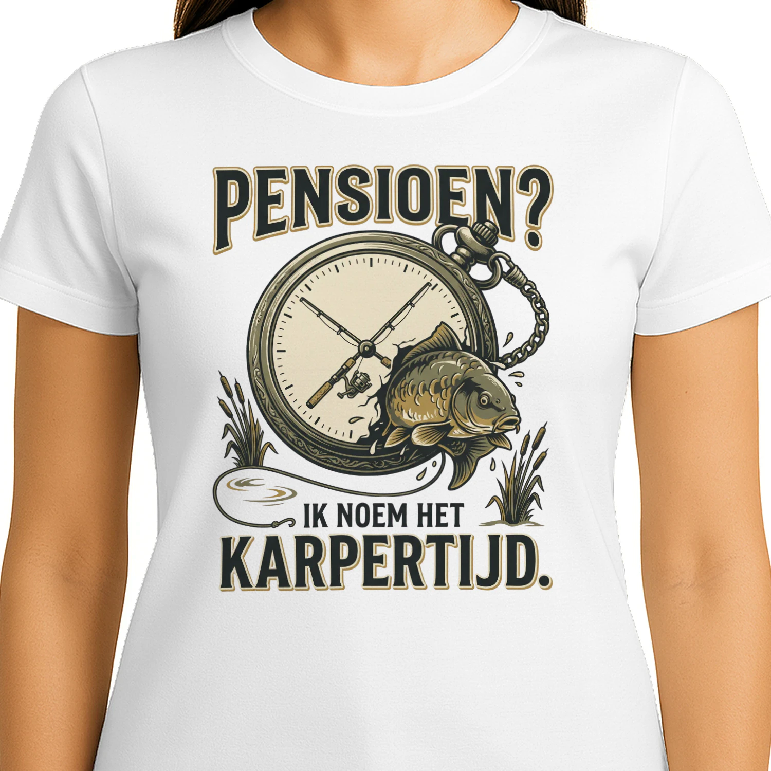 Pensioen? Ik Noem Het Karpertijd – Karpervisser T-Shirt