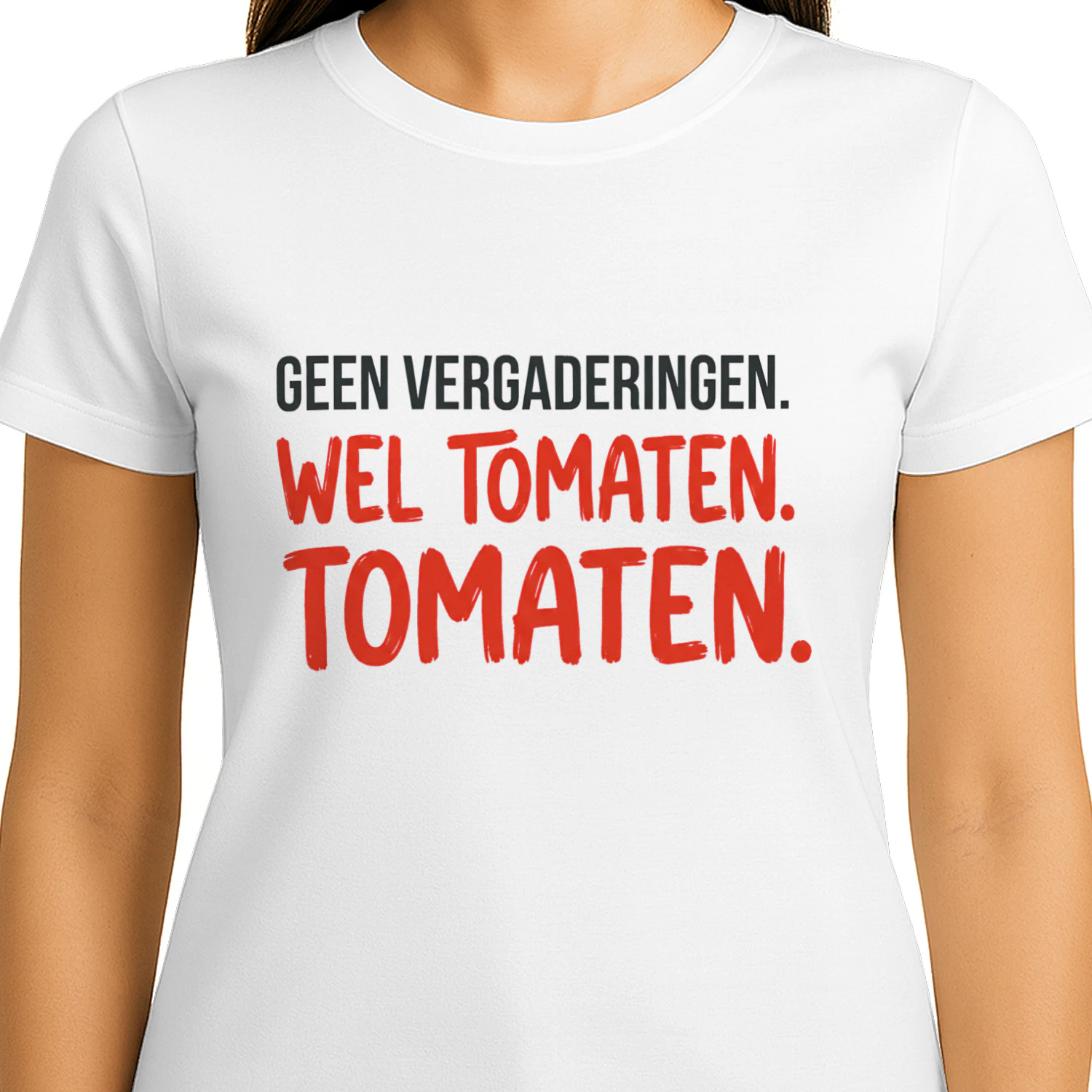 Geen Vergaderingen, Wel Tomaten – Pensioen Tuinier T-Shirt