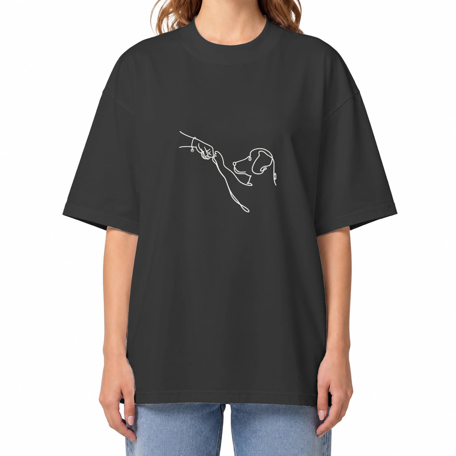 Minimalistisch Hond & Baas T-shirt - Trouw Tot Het Einde - Premium