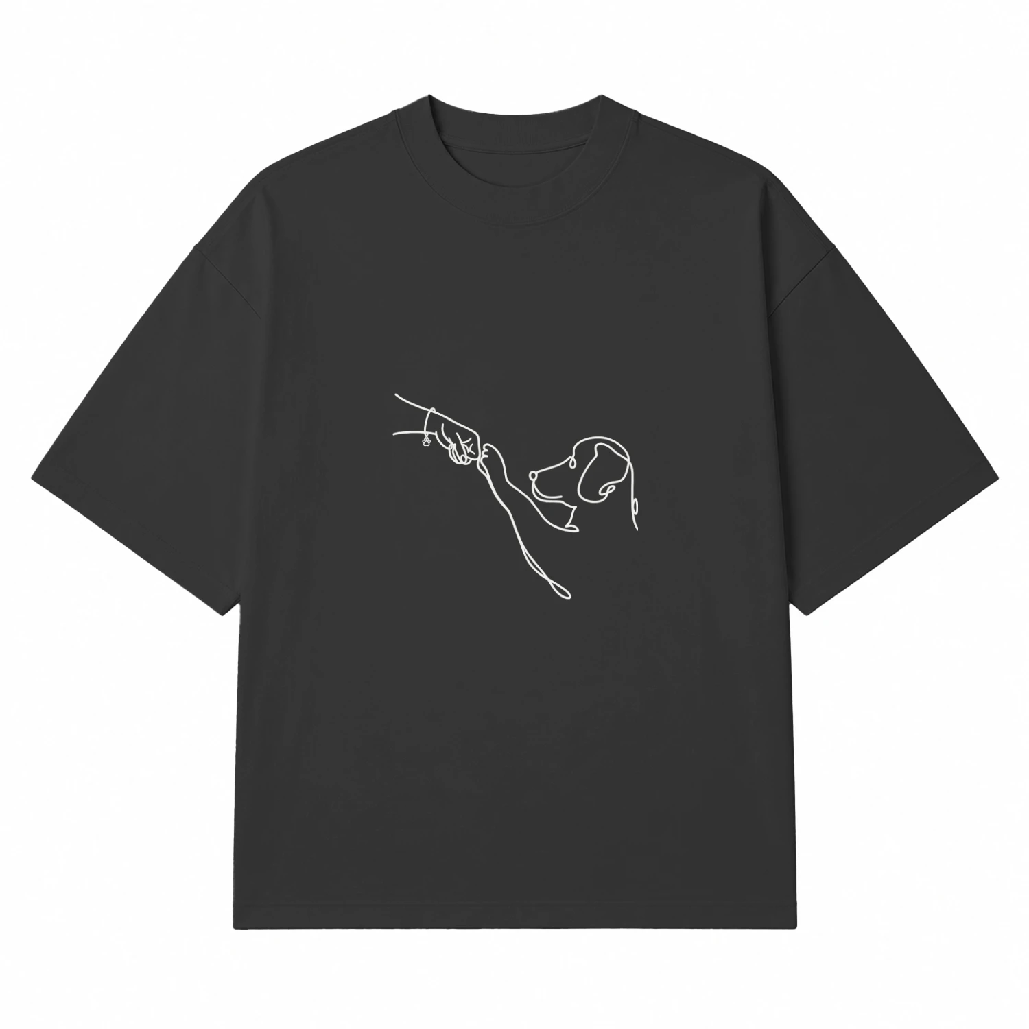 Minimalistisch Hond & Baas T-shirt - Trouw Tot Het Einde - Premium