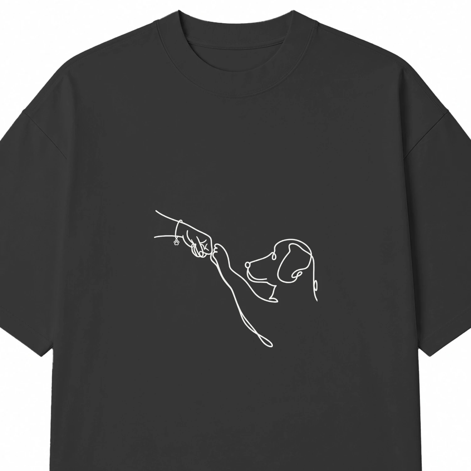 Minimalistisch Hond & Baas T-shirt - Trouw Tot Het Einde - Premium