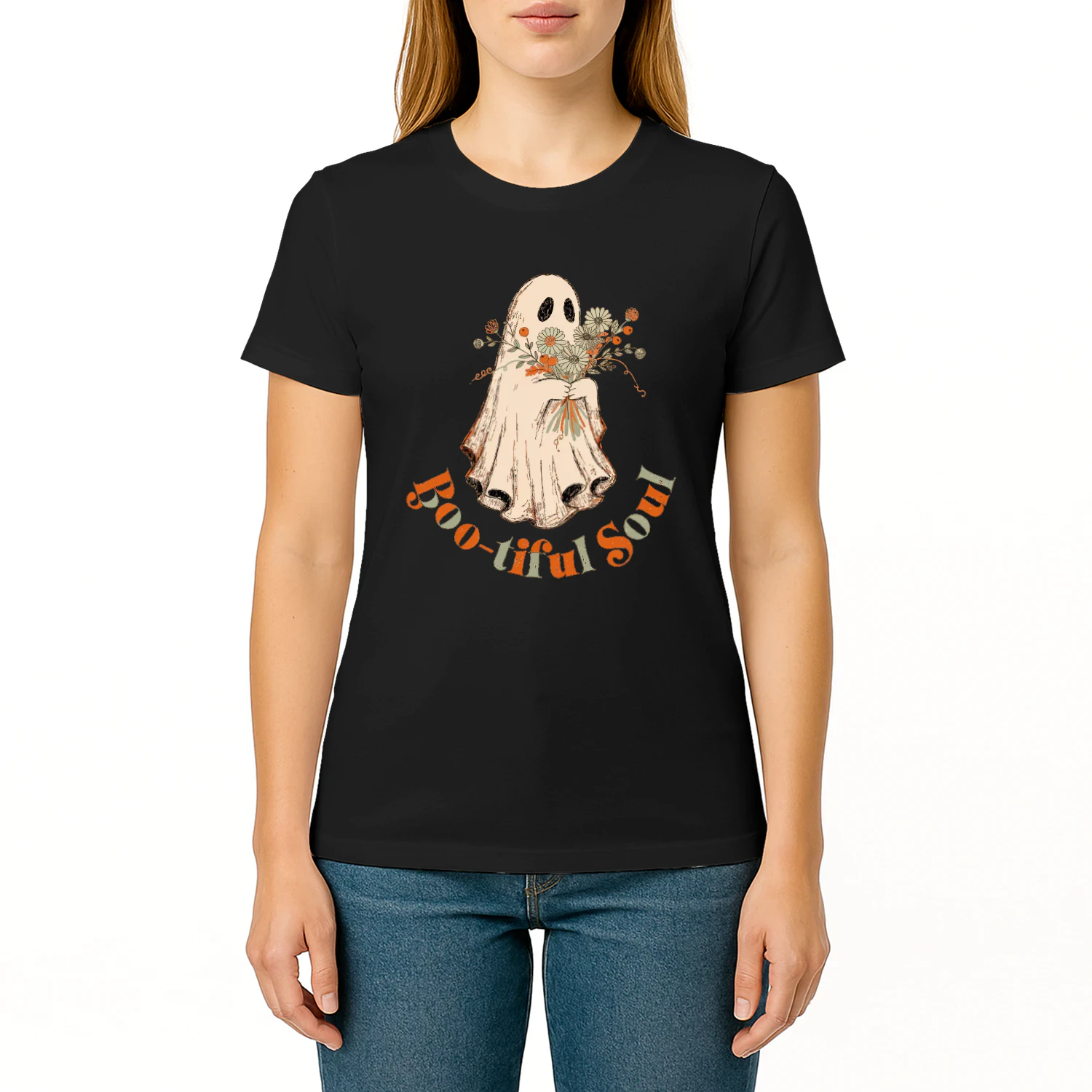Boo-tiful soul Cute Ghost Halloween T-Shirt