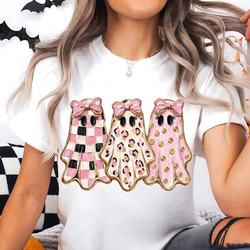  Summerween ~ Glam Ghost ~ Preppy Halloween Graphic ~ Coquette ~ Retro Fall ~ Spooky ~ Girl