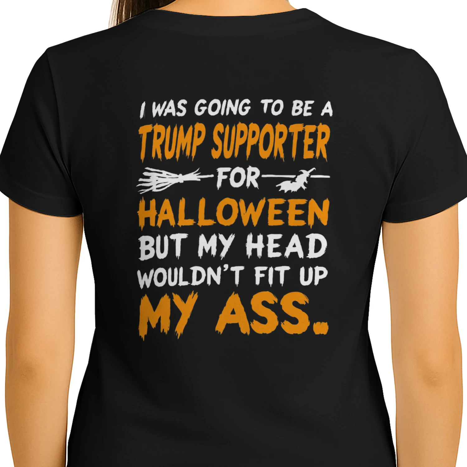  I WAS GOING TO BE A TRUMP SUPPORTER FOR HALLOWEEN BUT MY HEAD