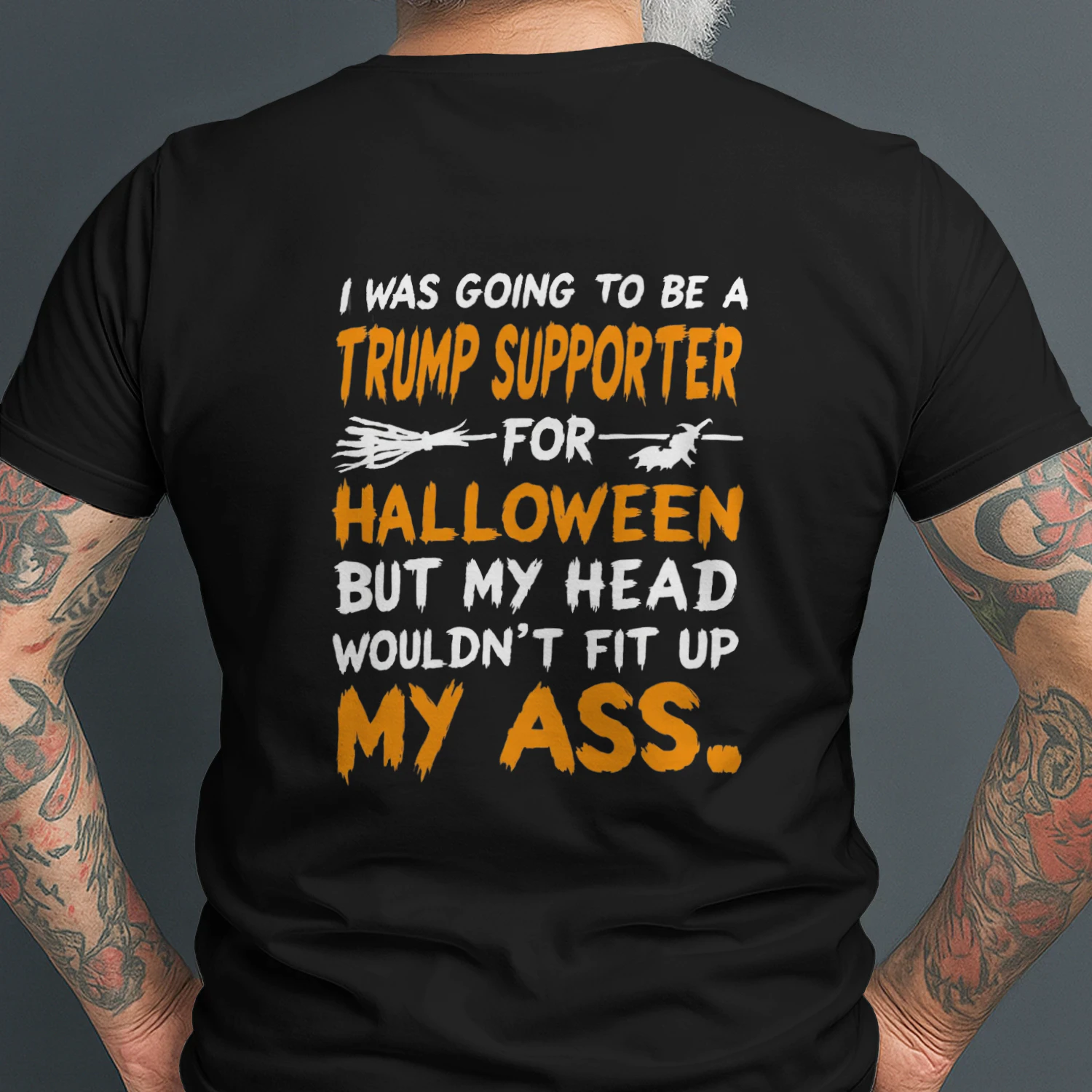  I WAS GOING TO BE A TRUMP SUPPORTER FOR HALLOWEEN BUT MY HEAD