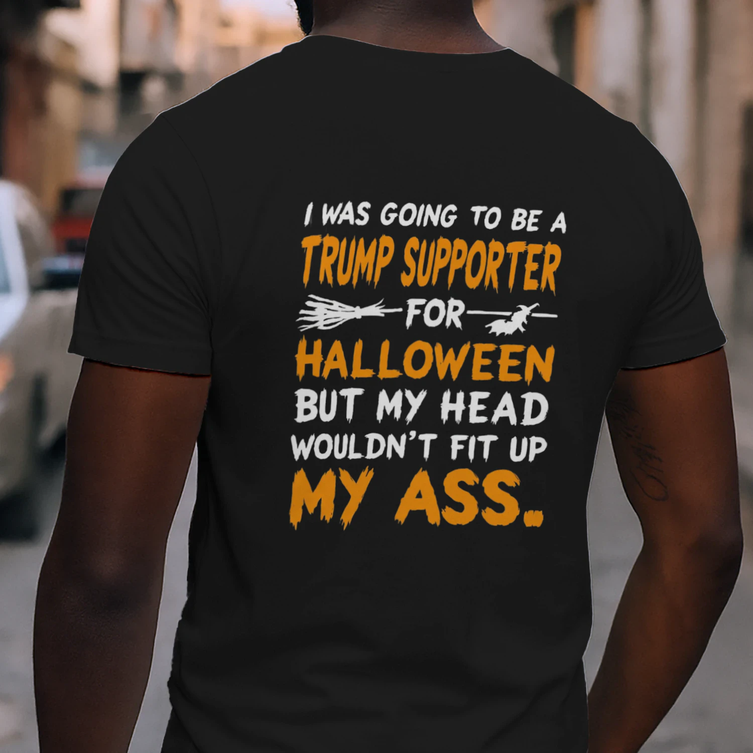  I WAS GOING TO BE A TRUMP SUPPORTER FOR HALLOWEEN BUT MY HEAD
