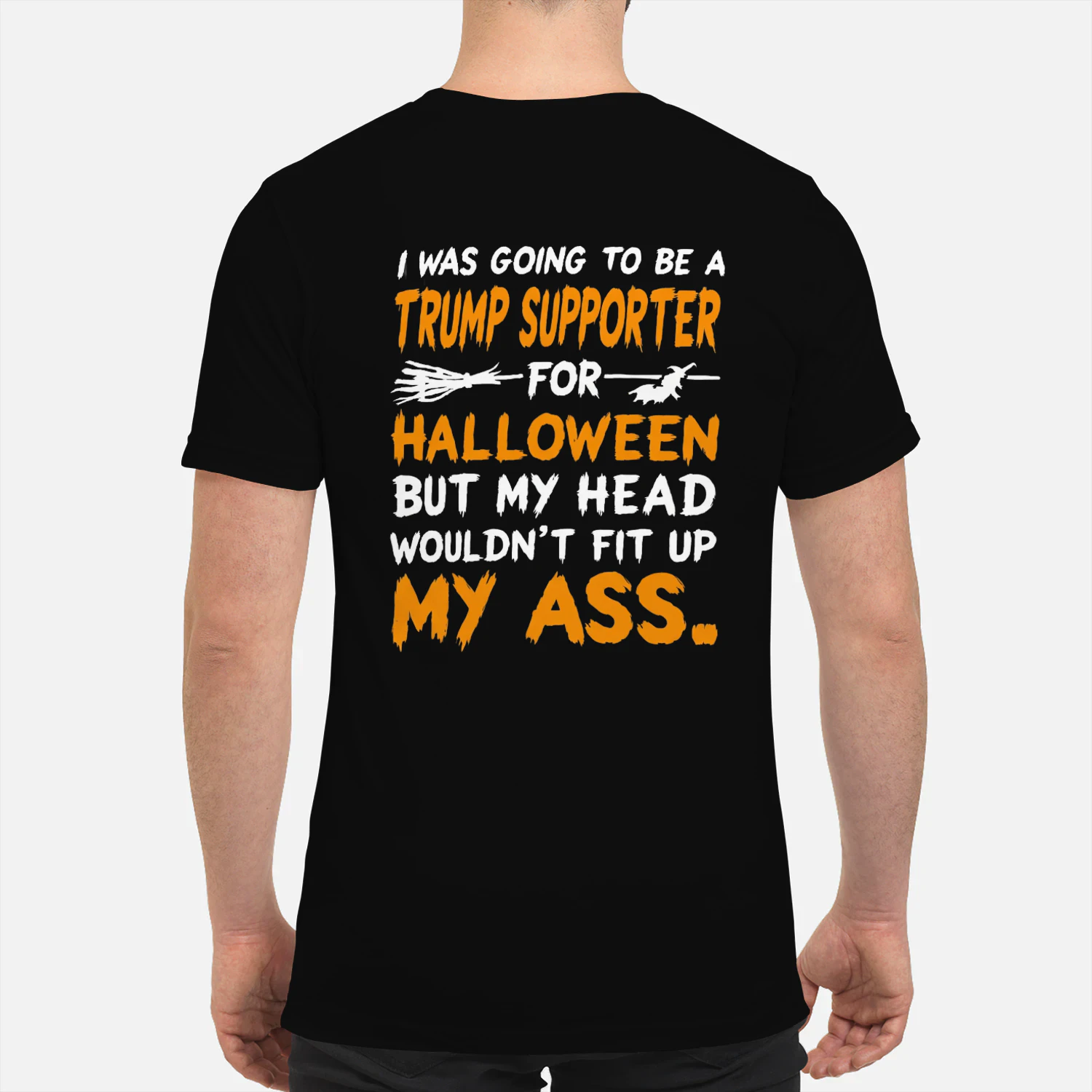  I WAS GOING TO BE A TRUMP SUPPORTER FOR HALLOWEEN BUT MY HEAD