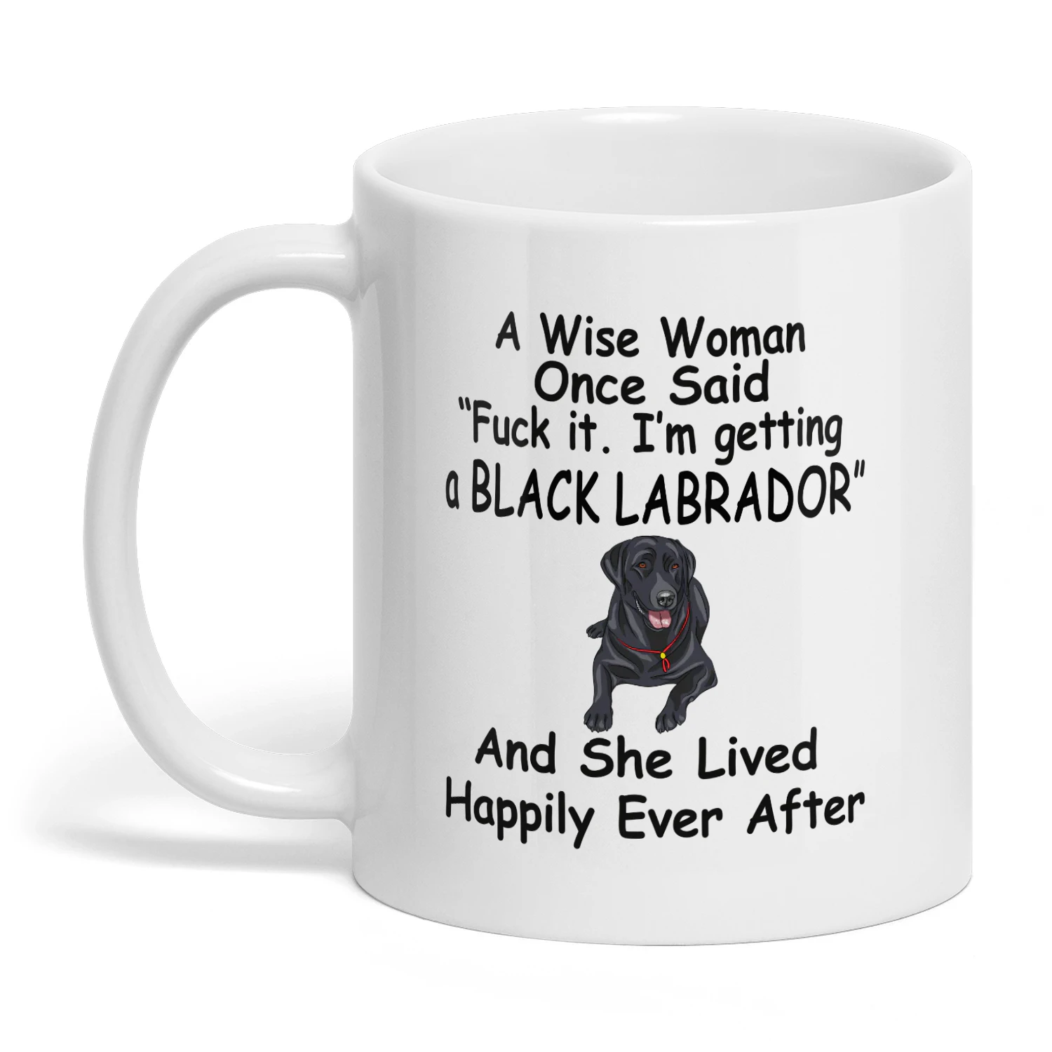 Black Labrador Wise Woman