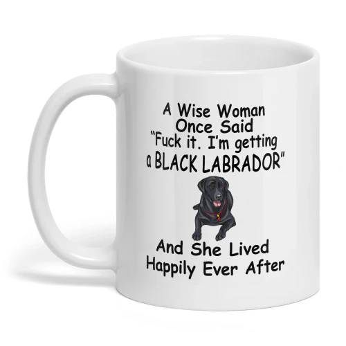 Black Labrador Wise Woman