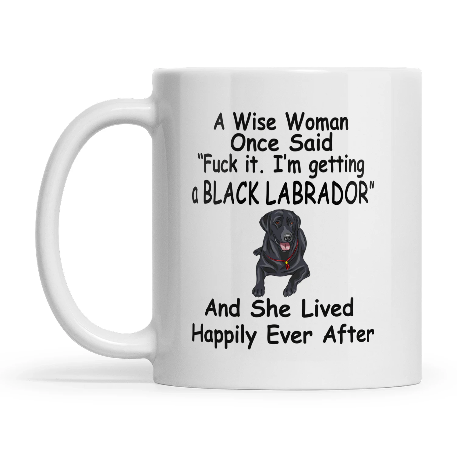 Black Labrador Wise Woman