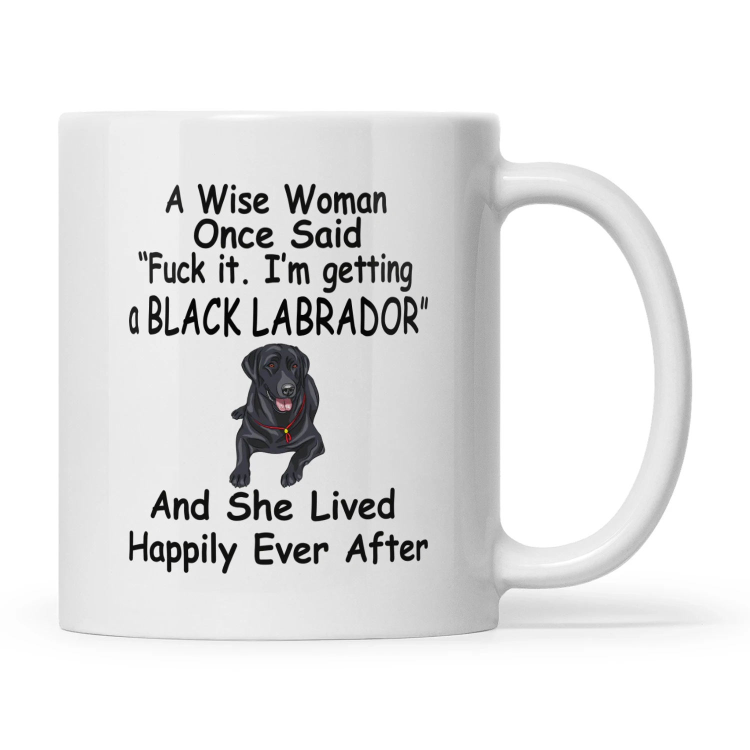 Black Labrador Wise Woman