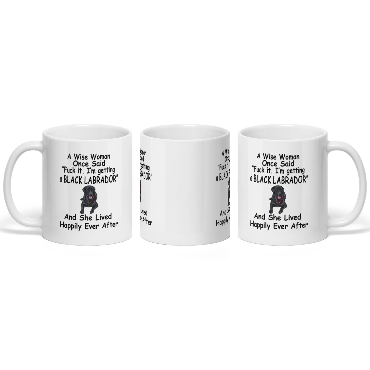Black Labrador Wise Woman