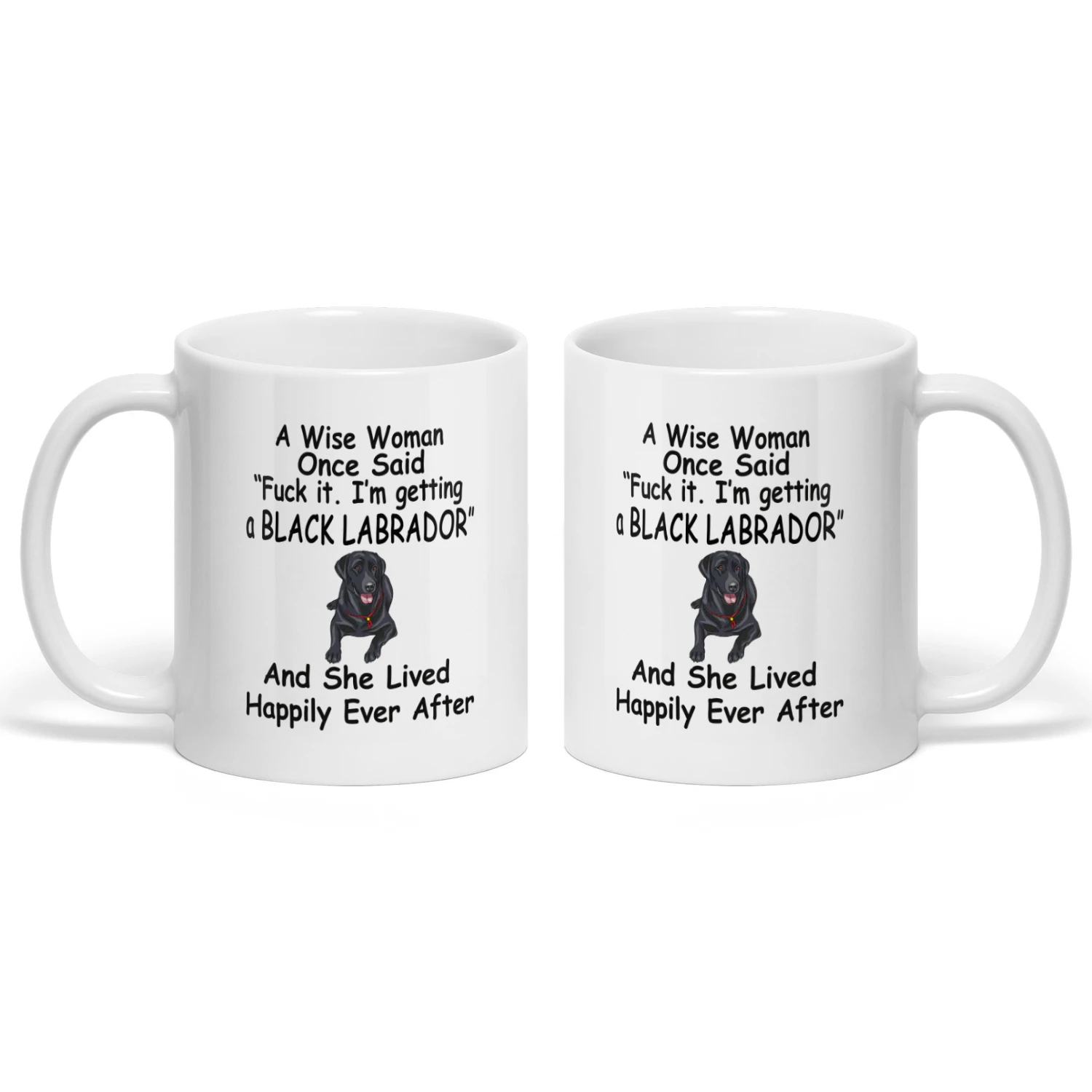 Black Labrador Wise Woman