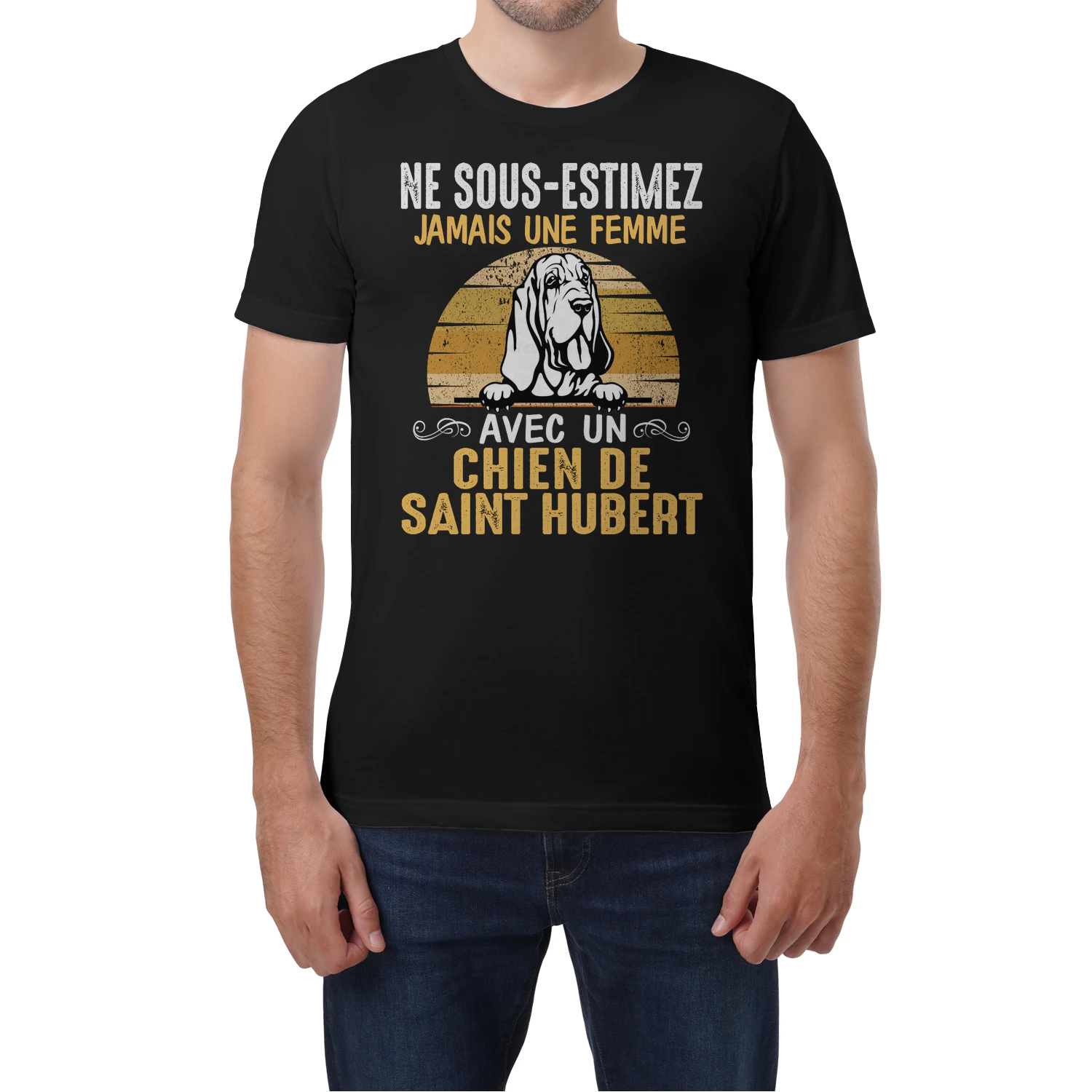 Ne Sous-Estimez Jamais Une Femme Chien de Saint Hubert