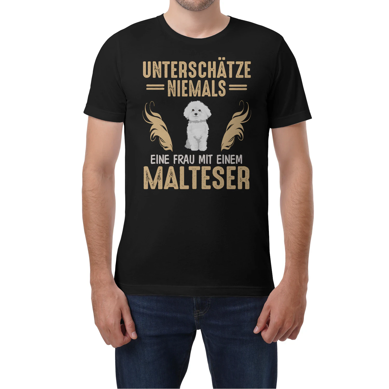 Unterschätze niemals eine Frau mit einem Malteser