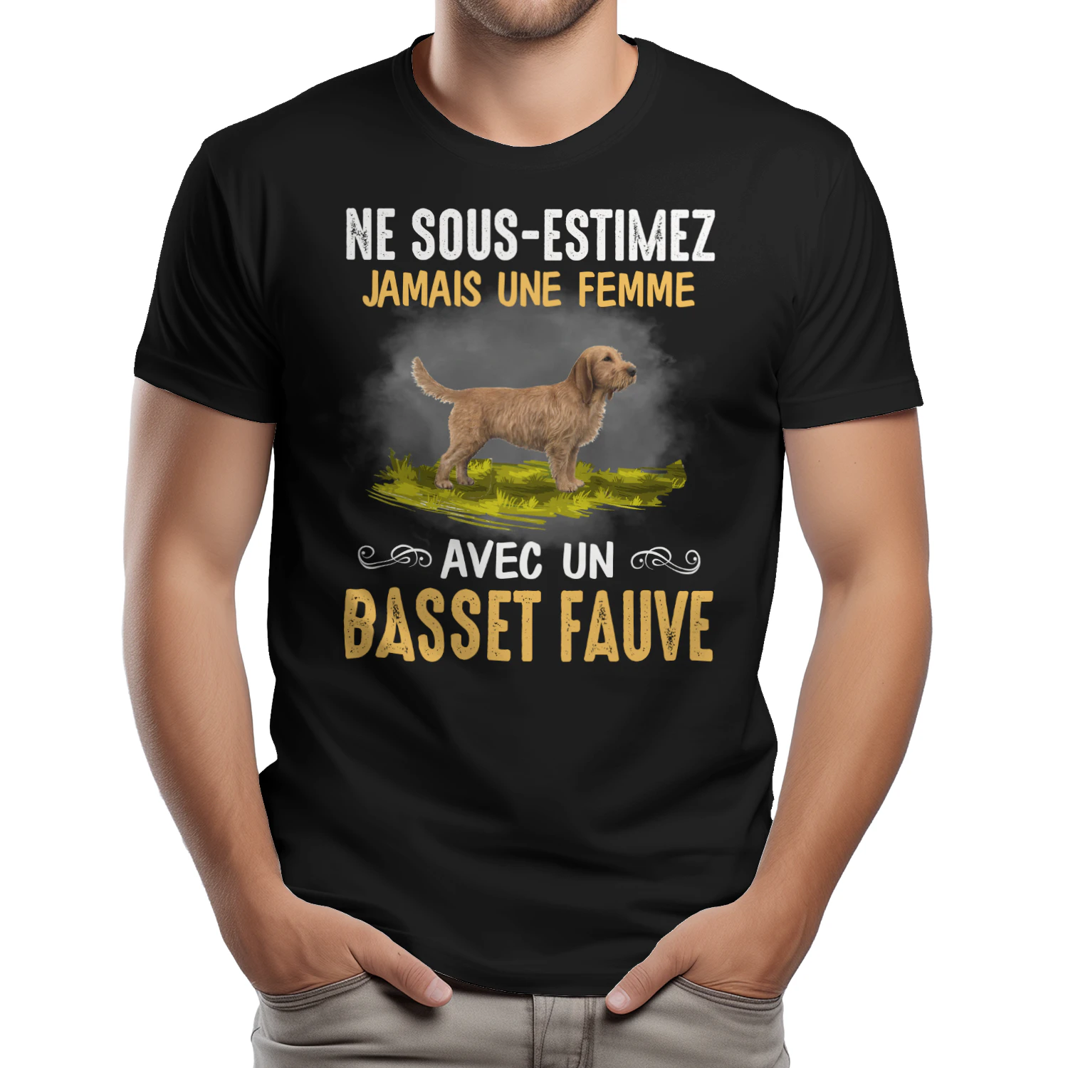 Ne Sous-Estimez Jamais Une Femme Basset Fauve