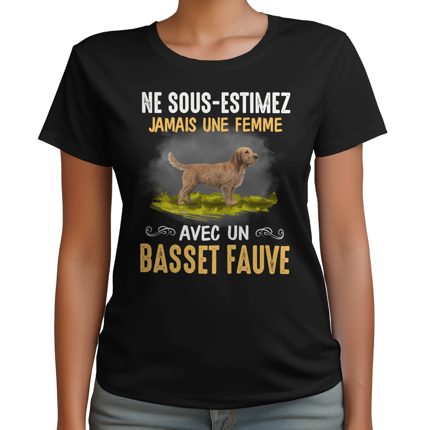 Ne Sous-Estimez Jamais Une Femme Basset Fauve