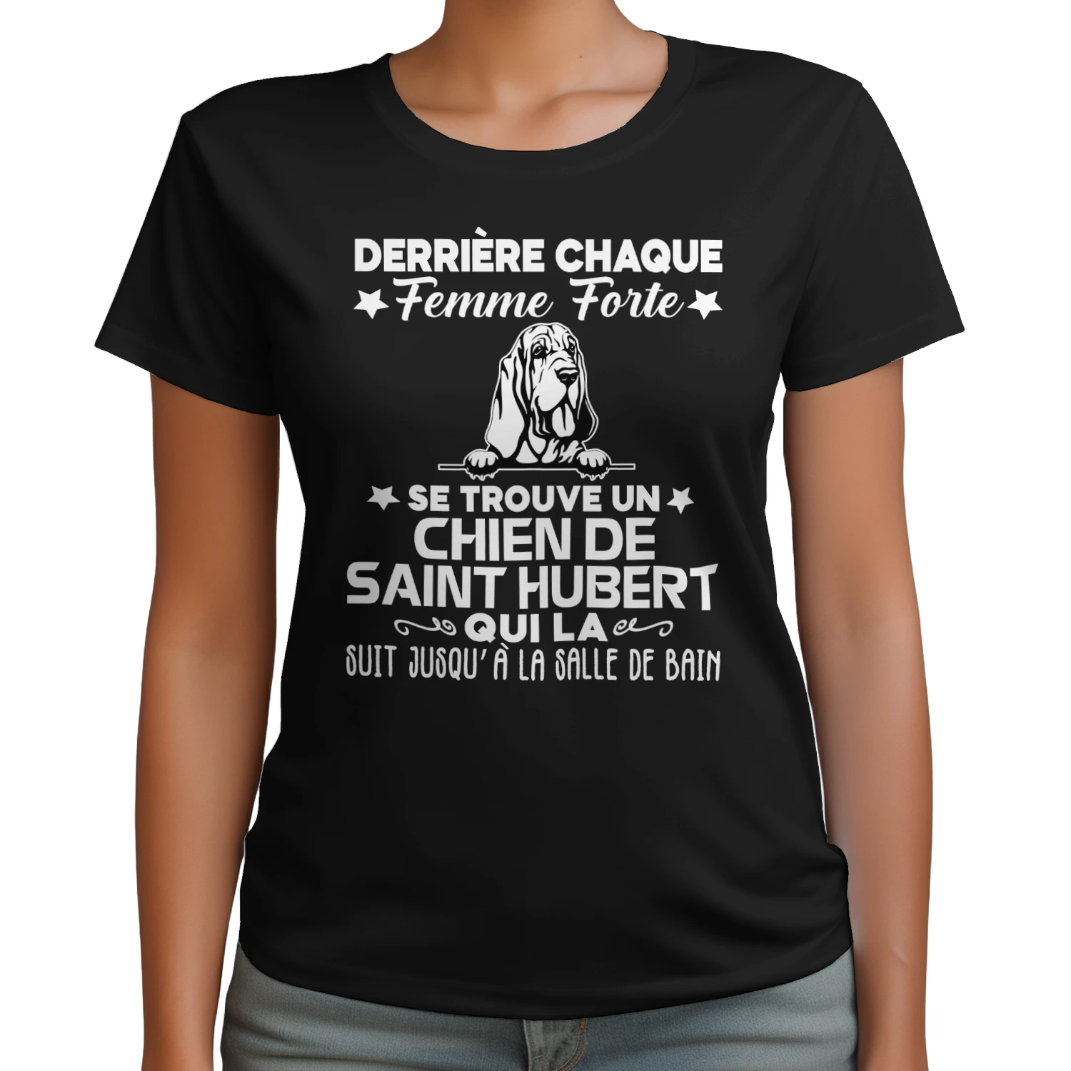 DERRIÈRE CHAQUE GRANDE FEMME CHIEN DE SAINT HUBERT