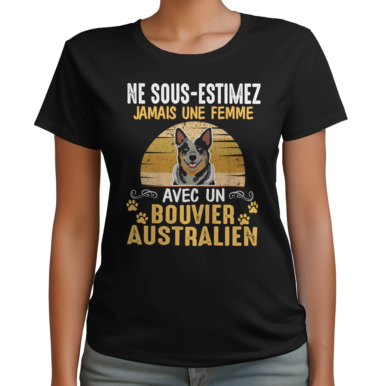 Ne Sous-Estimez Jamais Une Femme Bouvier Australien
