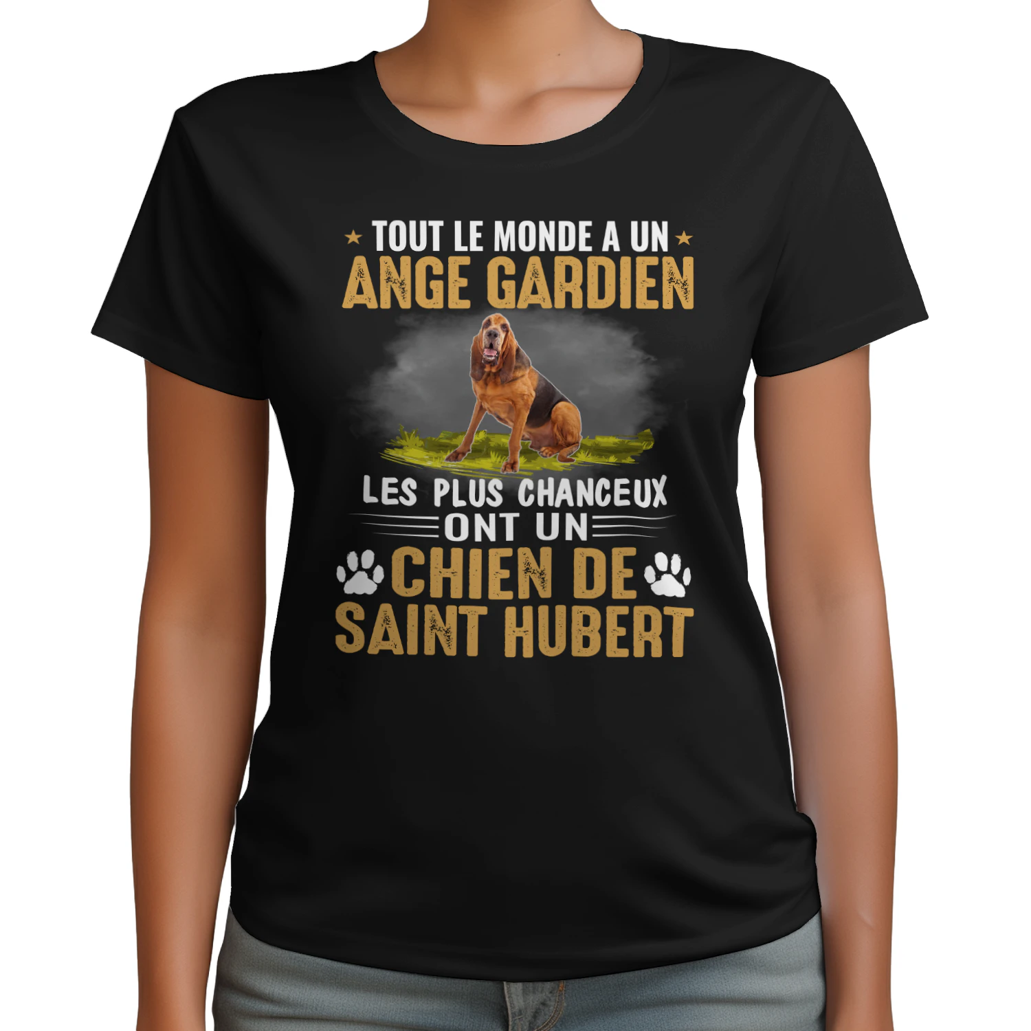 ANGE GARDIEN CHIEN DE SAINT HUBERT