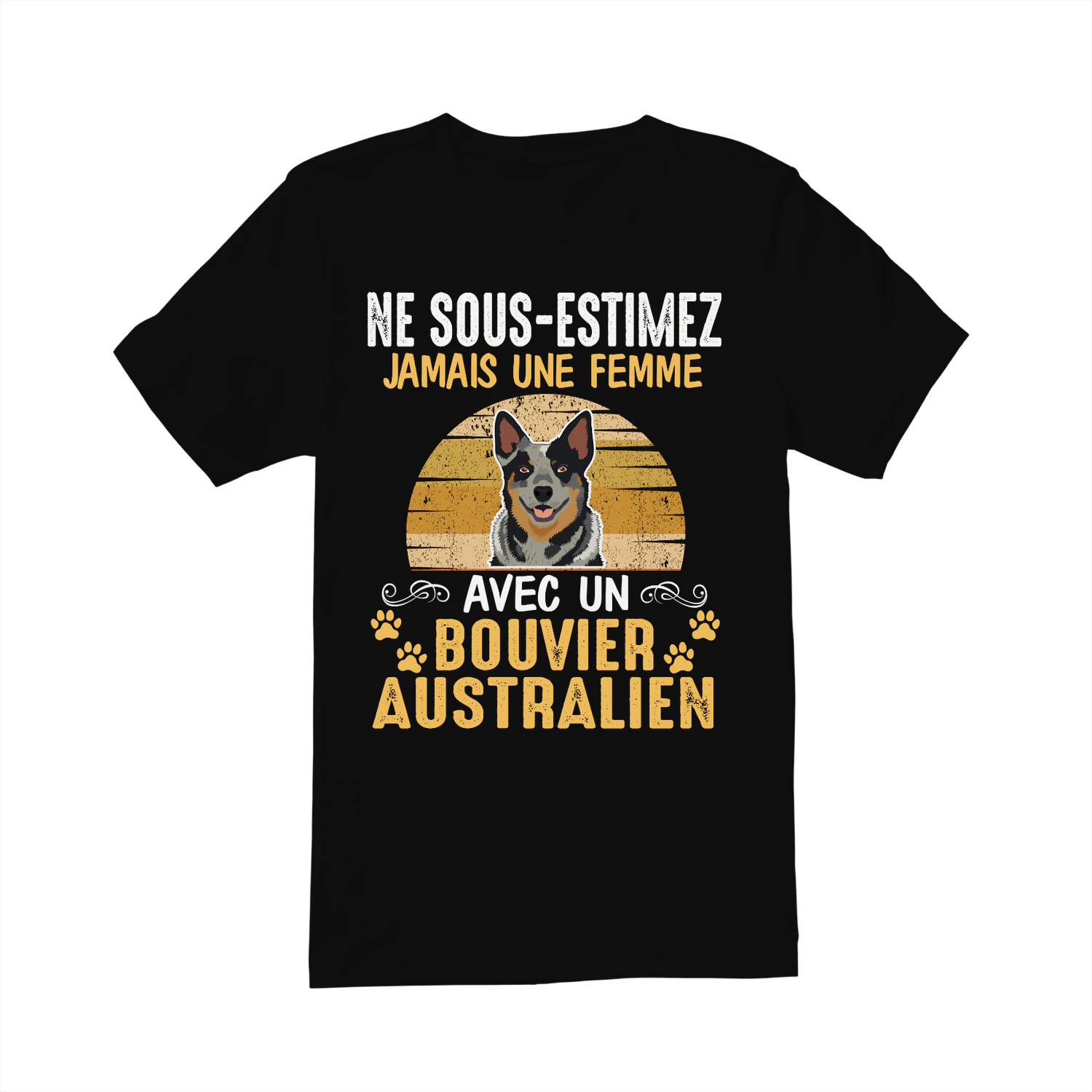 Ne Sous-Estimez Jamais Une Femme Bouvier Australien