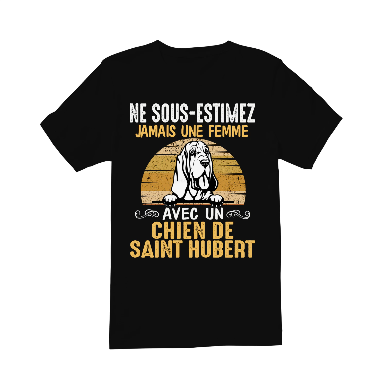 Ne Sous-Estimez Jamais Une Femme Chien de Saint Hubert