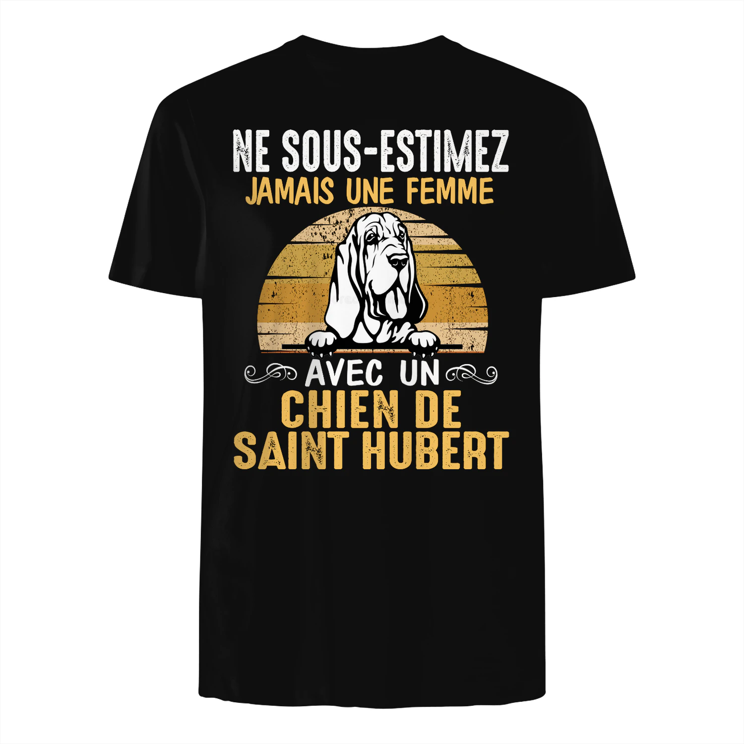 Ne Sous-Estimez Jamais Une Femme Chien de Saint Hubert