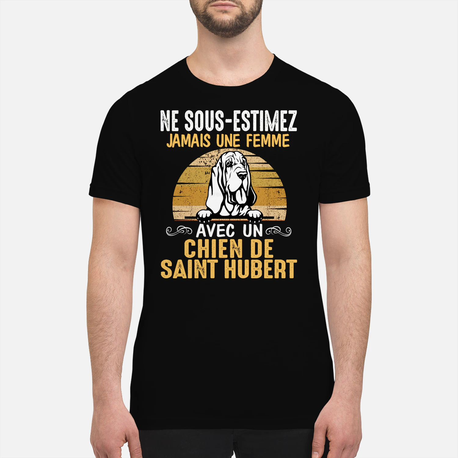 Ne Sous-Estimez Jamais Une Femme Chien de Saint Hubert