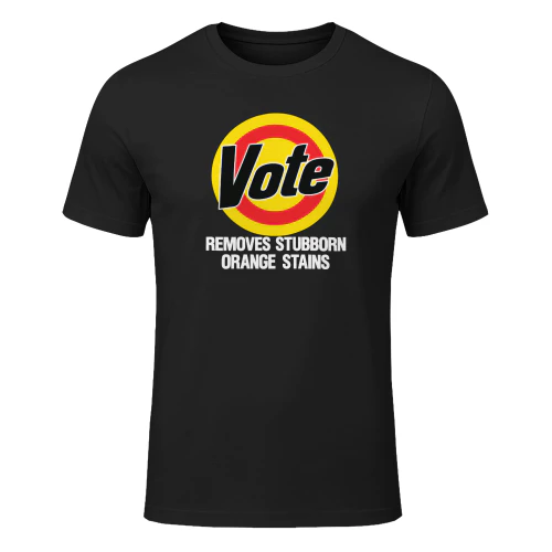 Vote Removes Stubborn Orange Stains Shirt