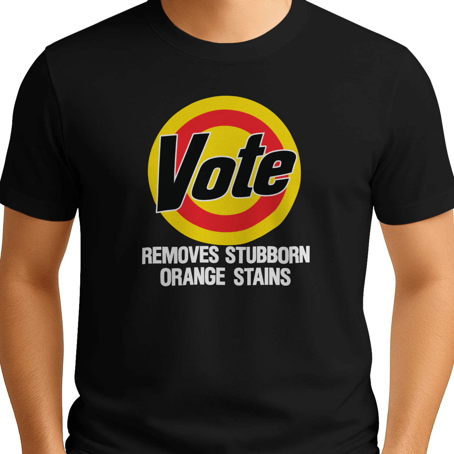 Vote Removes Stubborn Orange Stains Shirt