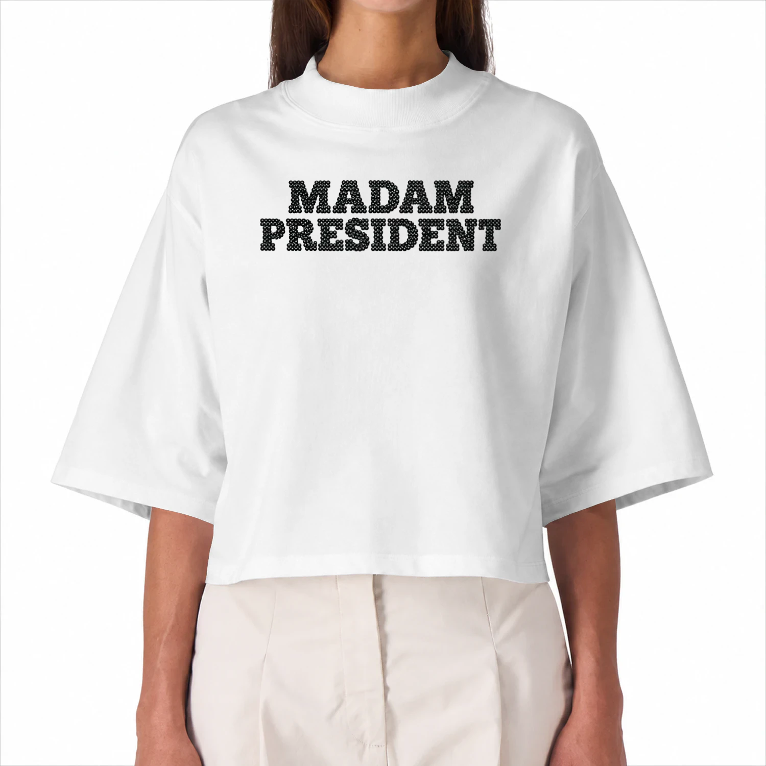 Madam President Print Baby Tee