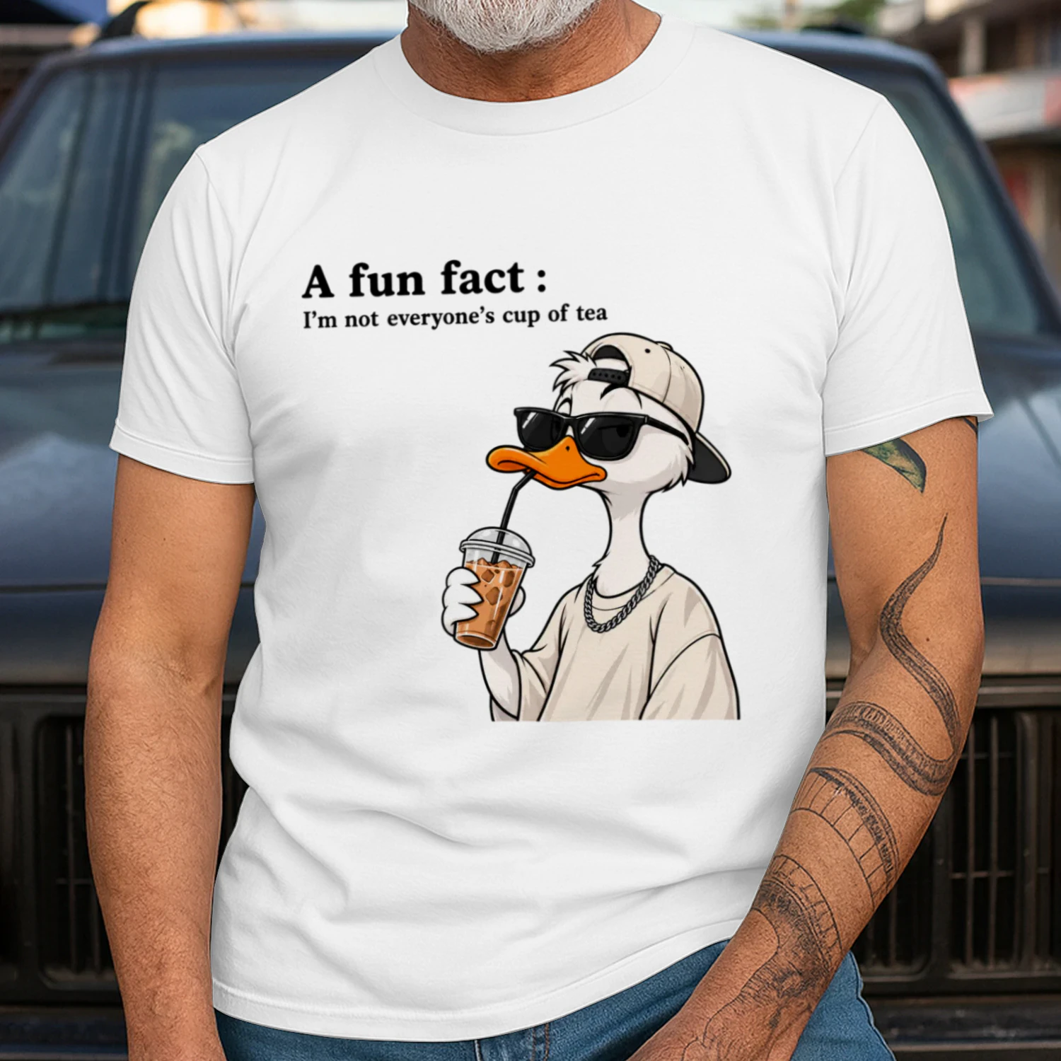 Funny Duck “I'm Not Everyone's Cup of Tea” T-Shirt