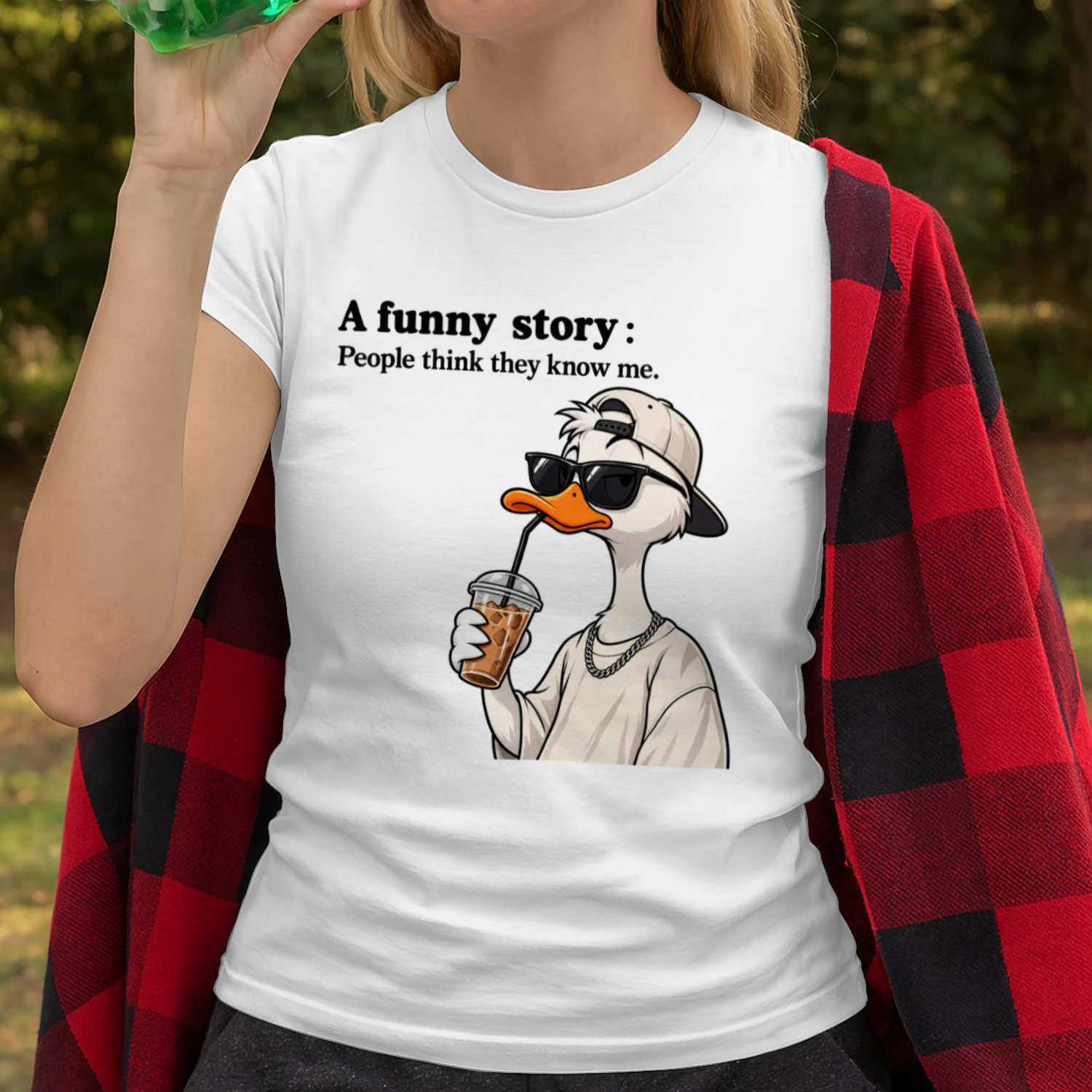 Funny Duck “People Think They Know Me” T-Shirt