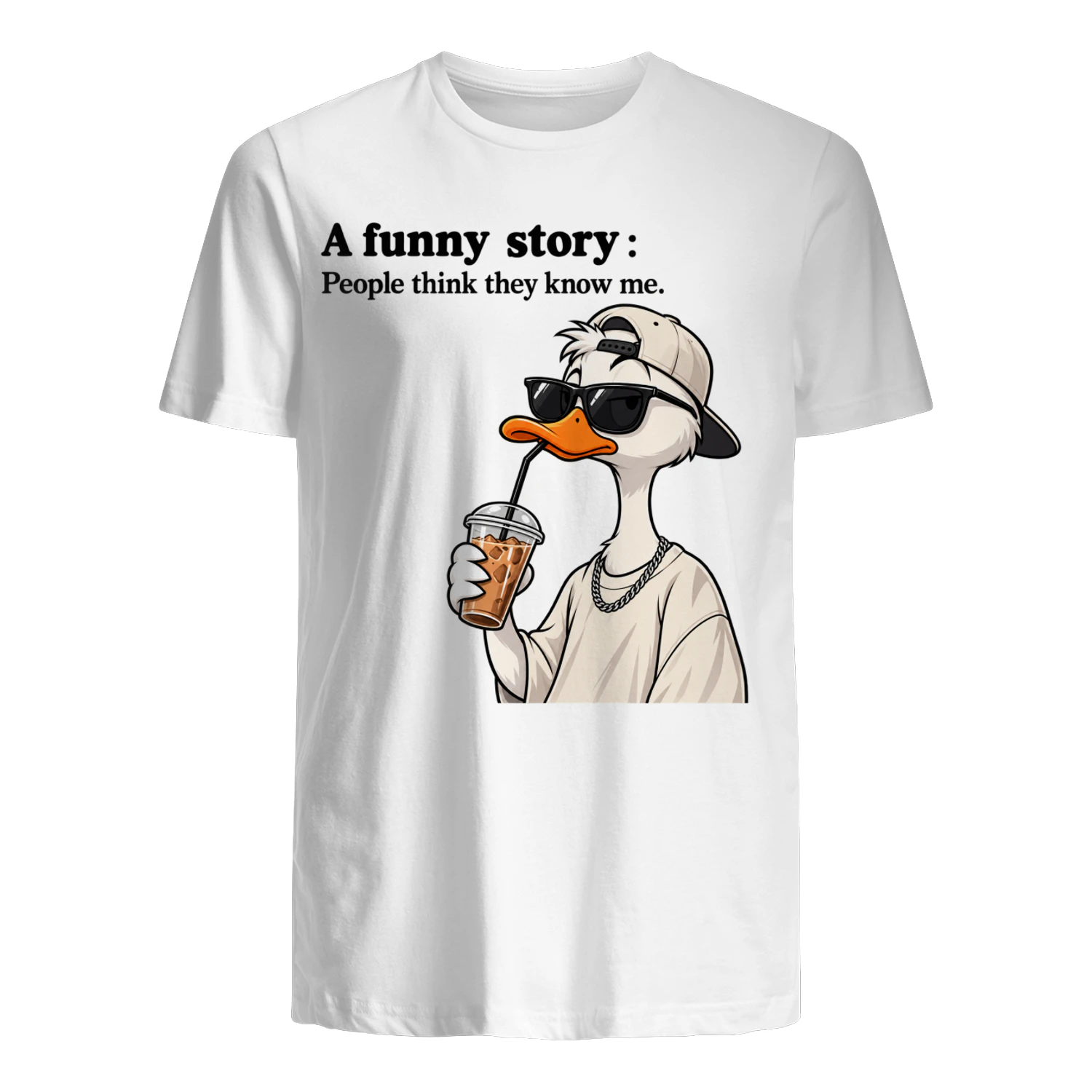 Funny Duck “People Think They Know Me” T-Shirt